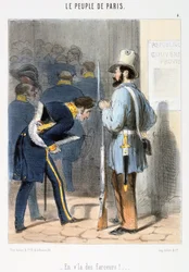Caricature relative à la Commune de Paris
