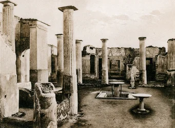 Casa di Marco Olconio, Pompéi, Italie, vers 1900