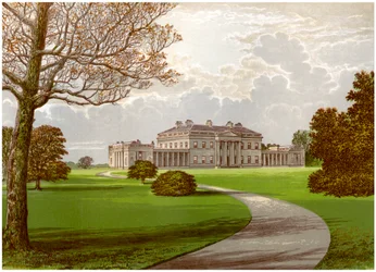 Château Coole, Enniskillen, Comté de Fermanagh, résidence du Comte de Belmore, vers 1880