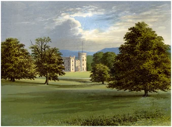 Château Forbes, Aberdeenshire, Écosse, maison de Lord Forbes, vers 1880