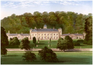 Castle Hill, Devon, maison du comte Fortescue, vers 1880