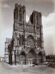 Cathédrale Notre-Dame, Reims, France, fin 19e ou début 20e siècle