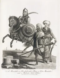 Cavalier mamelouk et soldats de l