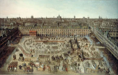 Célébration du contrat de mariage entre Louis XIII et Anne d