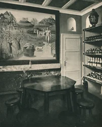 Cave dans la maison de Sig. Borletti, vers 1927