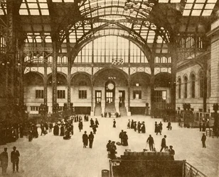 Hall central, Pennsylvania Station, New York Pennsylvania Railroad Company