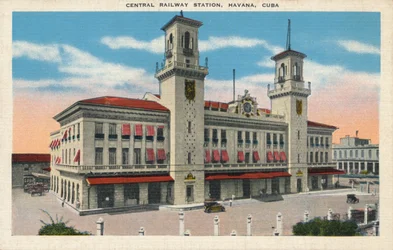 Gare centrale, La Havane, Cuba, vers 1910