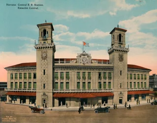 Gare centrale, La Havane, Cuba, vers 1920