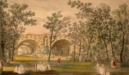 Allée centrale, Vauxhall Gardens, Londres, vers 1751
