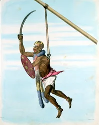 Cérémonie honorant Mariatale, déesse de la variole, Negapattam, Inde, 1806