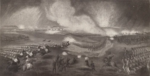 Charge des troupes britanniques sur la route de Windlesham, 24 avril 1854