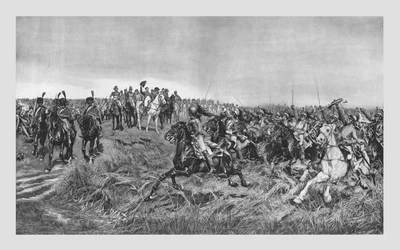 Charge des cuirassiers français