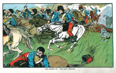 Charge de la brigade légère à Balaklava, guerre de Crimée, 25 octobre 1854, début du XXe siècle