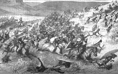 Charge des dix-sept lanciers à Ulundi, 1879, vers 1880