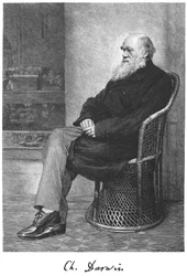 Charles Darwin, naturaliste anglais, 1883