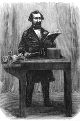 Charles Dickens, romancier et journaliste anglais, juillet 1858