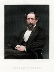 Charles Dickens, romancier et journaliste anglais, 1876