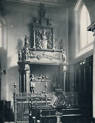 Chartreuse. Monument de Thomas Sutton dans la chapelle, 1925