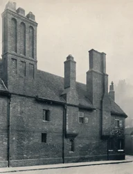 Chartreuse. Cour de la laverie, extérieur, façade ouest, 1925
