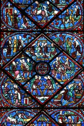 Cathédrale de Chartres : vitrail, Chartres, France