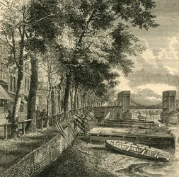 Cheyne Walk et Cadogan Pier, vers 1876
