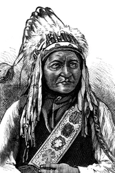 Chef Sitting Bull, Amérindien, 19e siècle