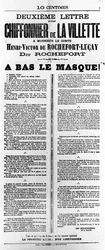 Chiffonnier de La Villette, des affiches politiques françaises de la Commune de Paris, mai 1871