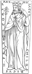 Childéric II vers 653-675, 12e siècle 1849