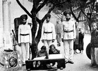 Enfants dans les stocks, Hong Kong, 1908