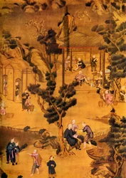 Papier peint chinois à la banque Coutts, 18e siècle, 1934