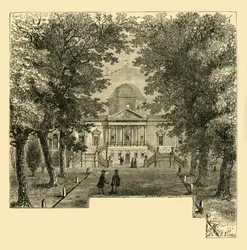 Chiswick House, en 1763, vers 1878