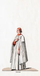 Choriste, costume pour la pièce de Shakespeare, Henry VIII, 19ème siècle