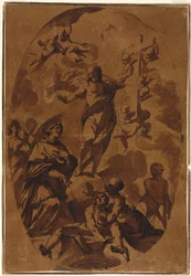 Christ Triomphant apparaissant à un saint intercesseur, 1600s