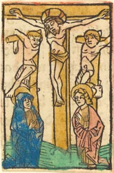Christ en croix entre les deux larrons, vers 1475
