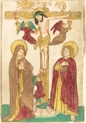 Christ sur la croix avec des anges