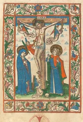Christ en croix avec des anges, 1483