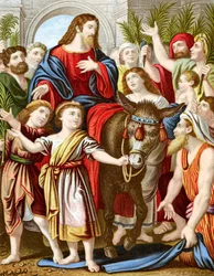 Christ entrant à Jérusalem sur un âne, vers 1860