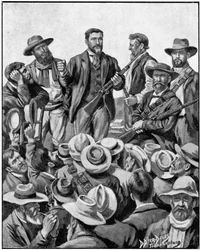 Christiaan De Wet, soldat, politicien et chasseur de gros gibier afrikaner, vers 1899