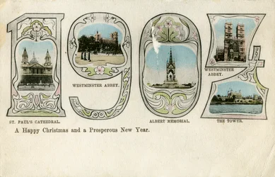 Carte de Noël, 1904