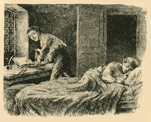 Christoph saisit le manuscrit et la copie