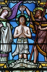 Baptême du Christ, basilique de Paray-le-Monial, Paray-le-Monial, France