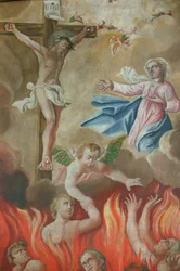 Église de Saint-Nicolas de Véroce. Crucifixion, Saint Nicolas de Véroce, France
