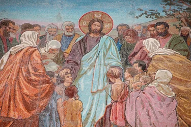 Église du Sauveur sur le Sang Versé ou Église de la Résurrection ; La bénédiction des enfants ; Saint-Pétersbourg, Russie