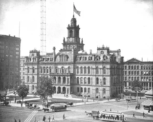 Hôtel de ville, Détroit, Michigan, USA, c1900