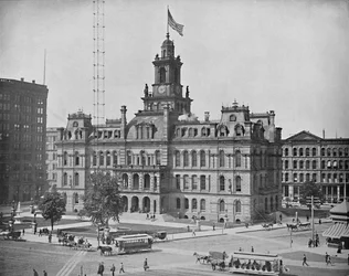 Hôtel de ville, Detroit, Michigan, vers 1897