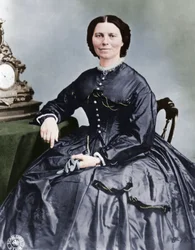 Clara Barton, 1821-1912, fondatrice de la branche américaine de la Croix-Rouge