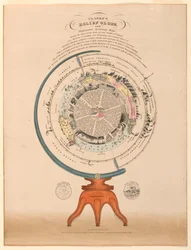 Globe en relief de Clarke, 1849