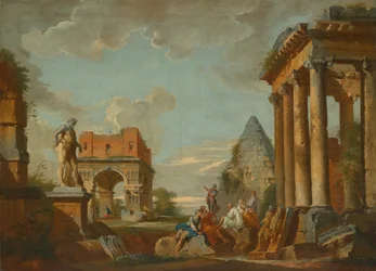 Paysage classique, vers 1750