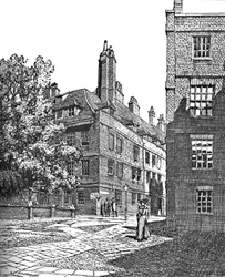 Cliffords Inn, vue vers le nord-est, 1903