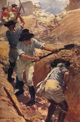 Clive dans les tranchées à Arcot, 1751